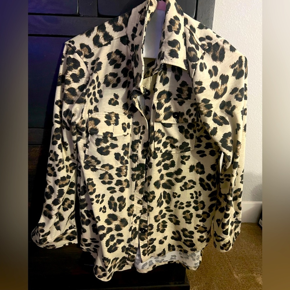 Animal Print Shacket by Crysanthemum